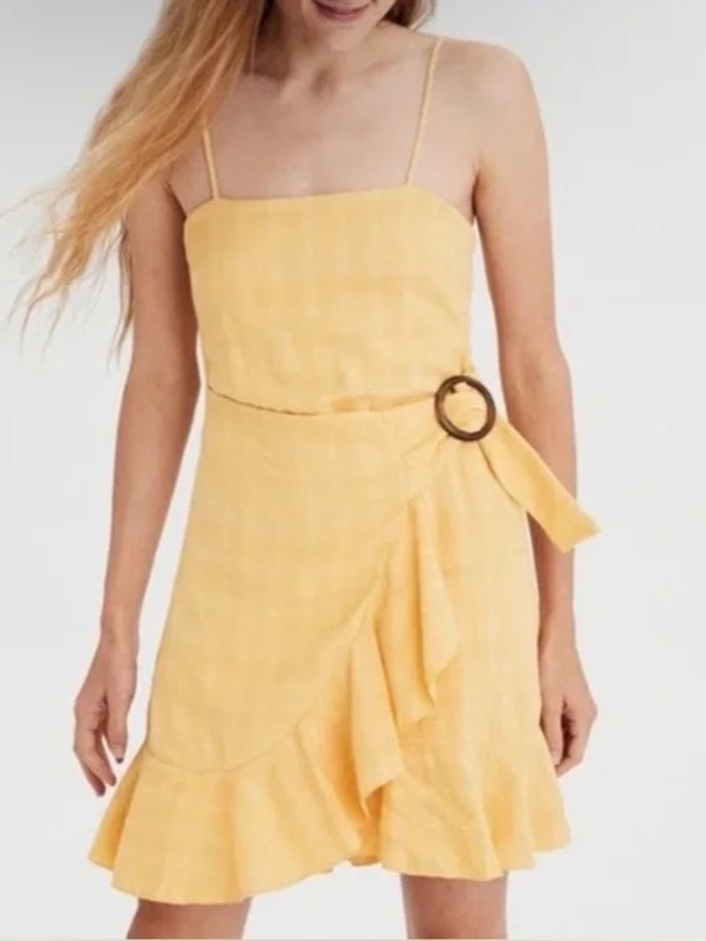 American Eagle Yellow Wrap Dress NWT | Size XL